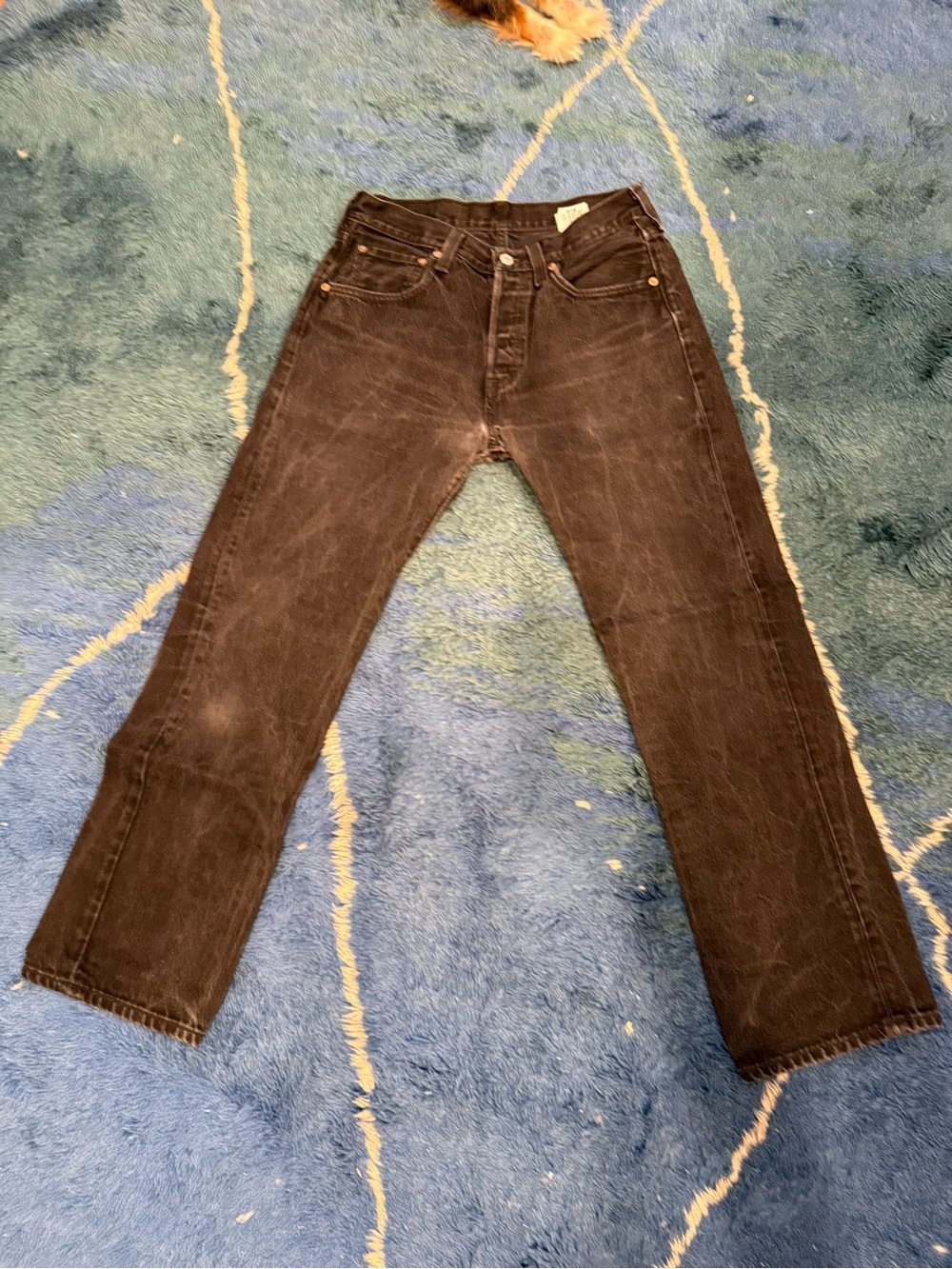Levi's Black Straight-Leg 501’s Men's Jeans